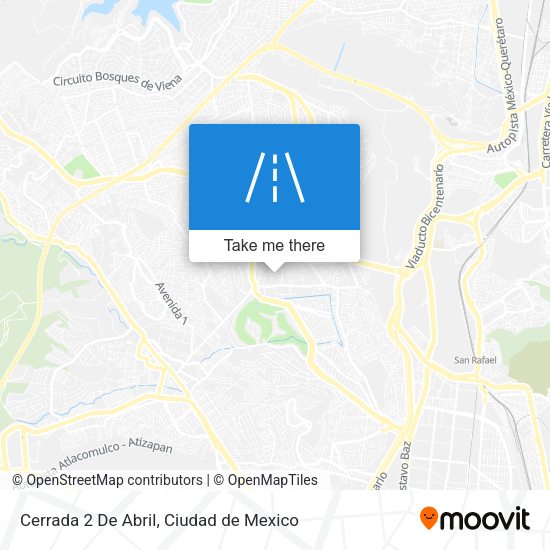 Mapa de Cerrada 2 De Abril