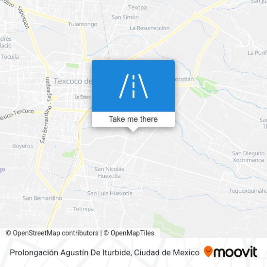 Mapa de Prolongación Agustín De Iturbide