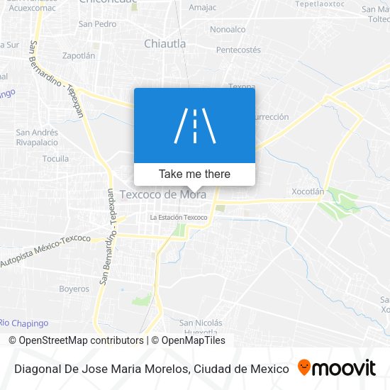 Diagonal De Jose Maria Morelos map