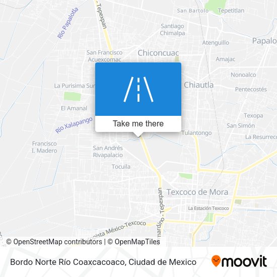Mapa de Bordo Norte Río Coaxcacoaco