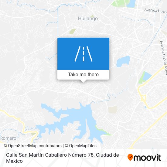 Mapa de Calle San Martín Caballero Número 78