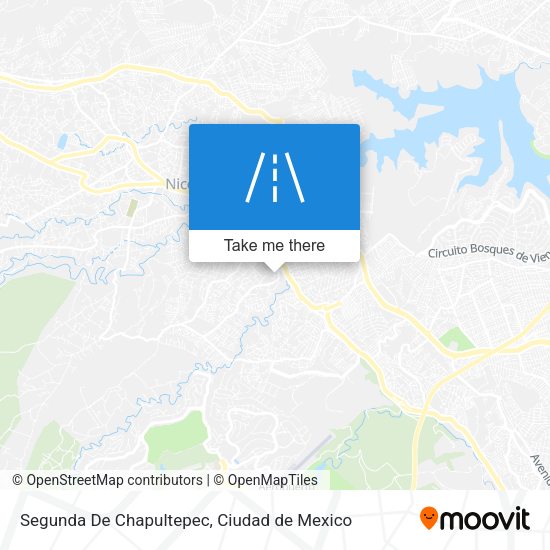 Mapa de Segunda De Chapultepec
