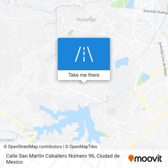 Calle San Martín Caballero Número 96 map