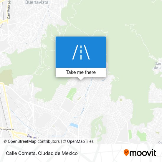 Mapa de Calle Cometa