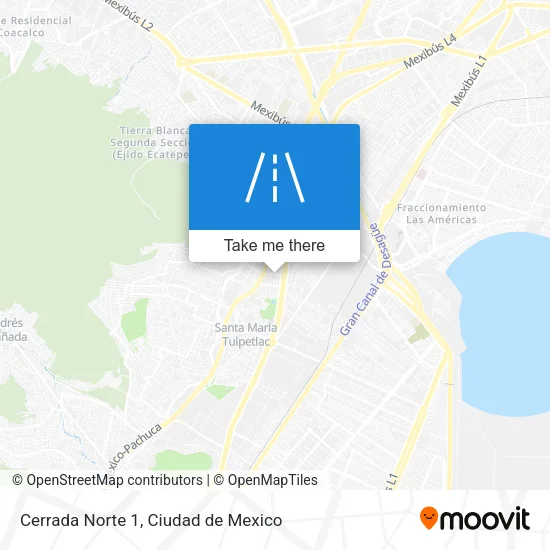 Mapa de Cerrada Norte 1
