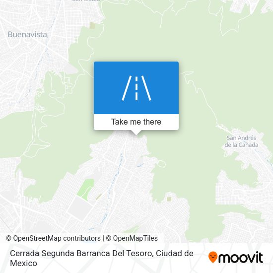 Mapa de Cerrada Segunda Barranca Del Tesoro