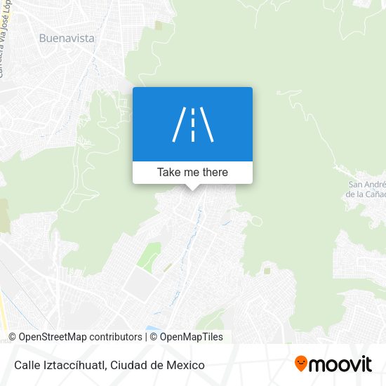 Calle Iztaccíhuatl map