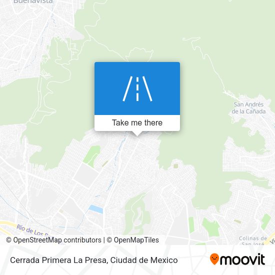 Cerrada Primera La Presa map