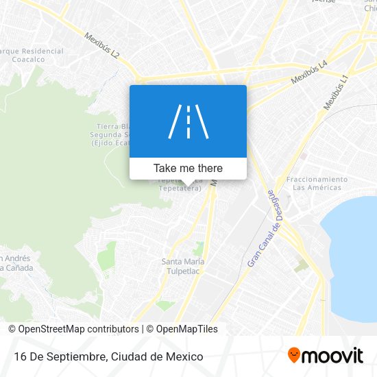 16 De Septiembre map