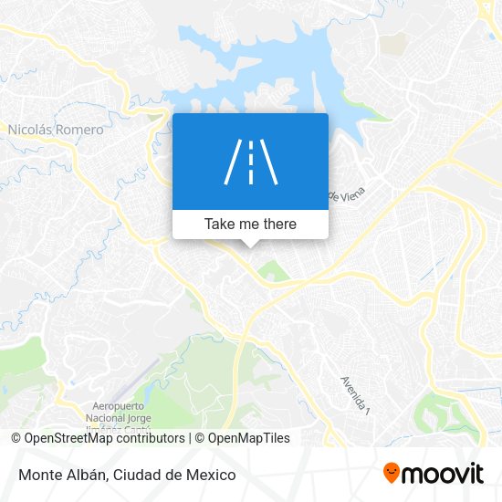 Mapa de Monte Albán