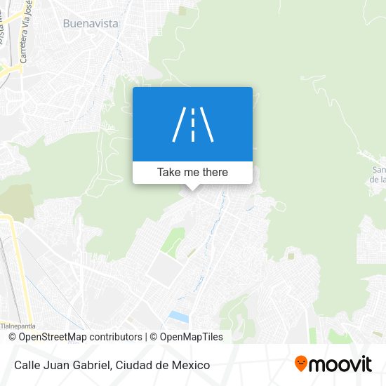 Mapa de Calle Juan Gabriel