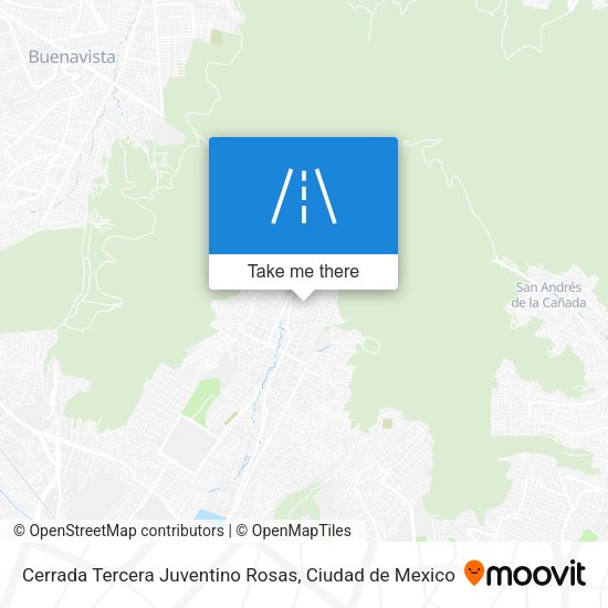 Mapa de Cerrada Tercera Juventino Rosas