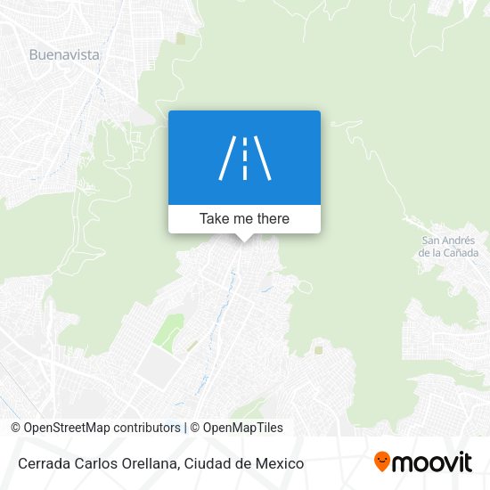 Cerrada Carlos Orellana map