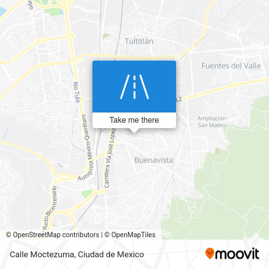 Calle Moctezuma map
