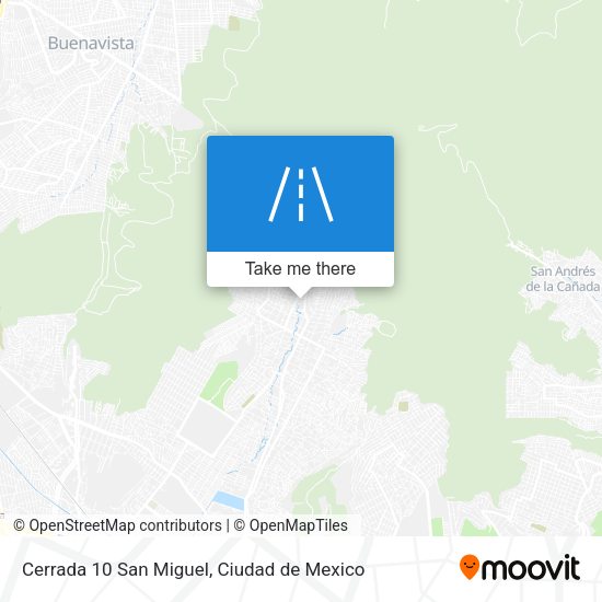 Cerrada 10 San Miguel map