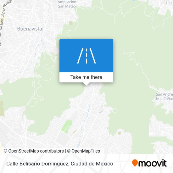 Mapa de Calle Belisario Domínguez