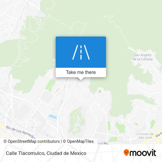 Calle Tlacomulco map