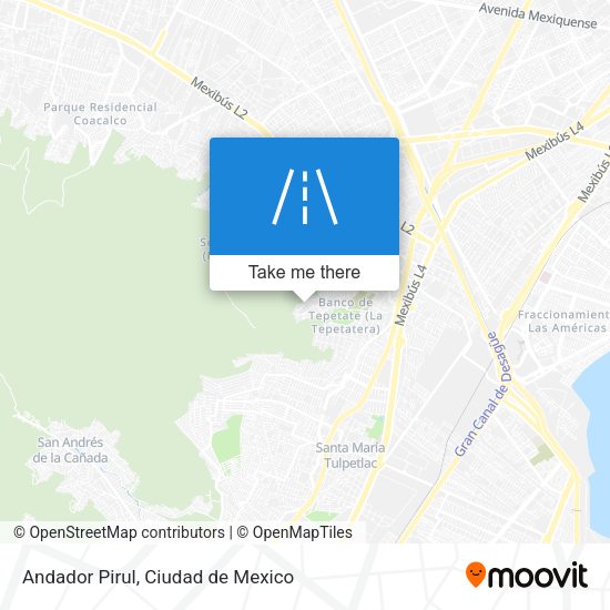 Andador Pirul map