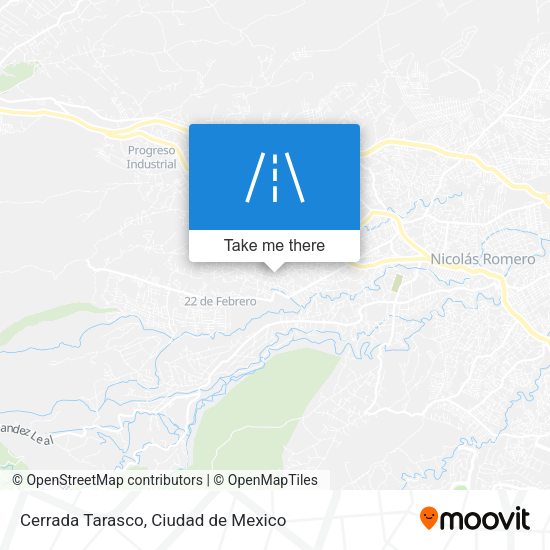 Cerrada Tarasco map