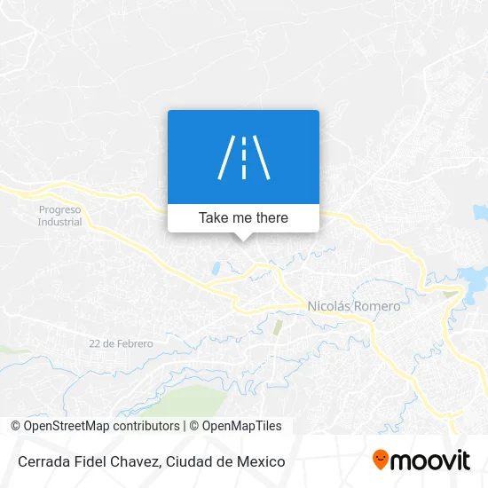 Cerrada Fidel Chavez map