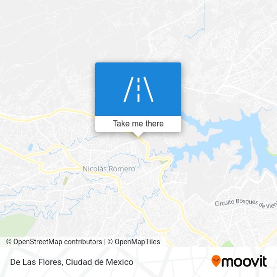 De Las Flores map