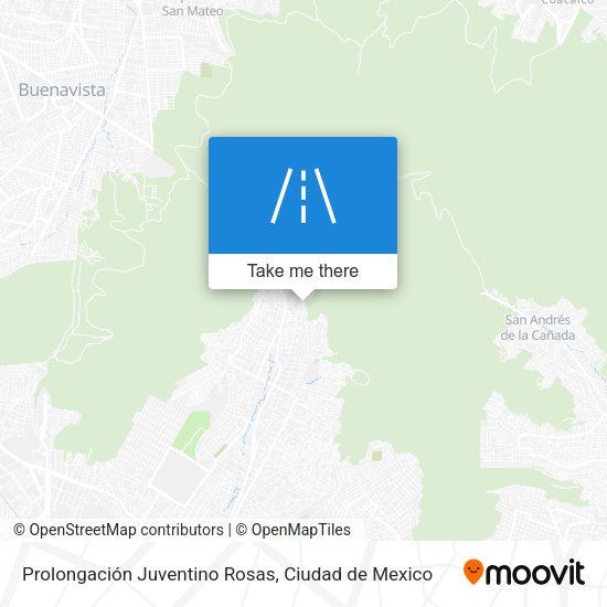 Prolongación Juventino Rosas map