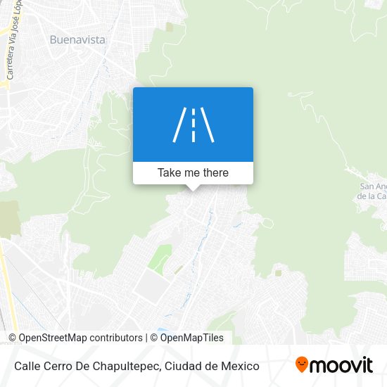Calle Cerro De Chapultepec map