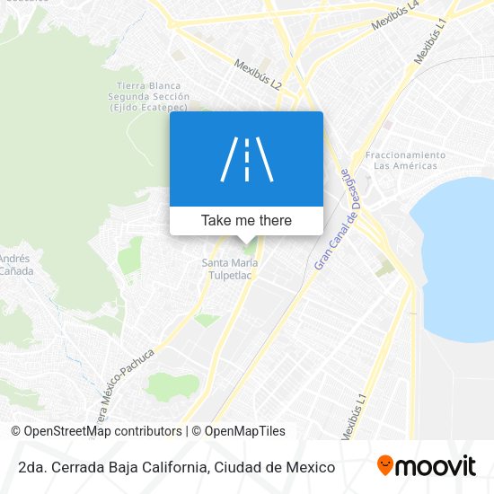 2da. Cerrada Baja California map