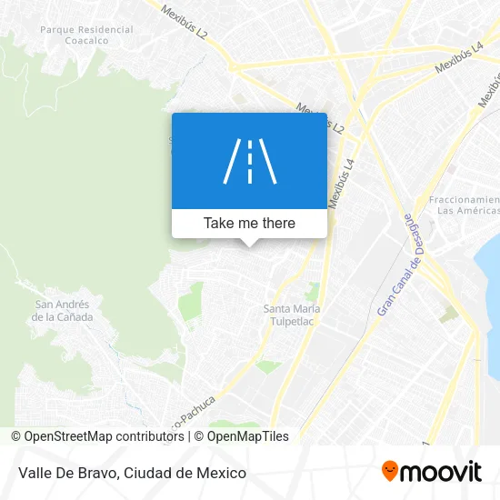 Mapa de Valle De Bravo