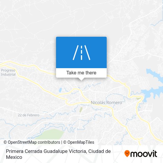 Primera Cerrada Guadalupe Victoria map