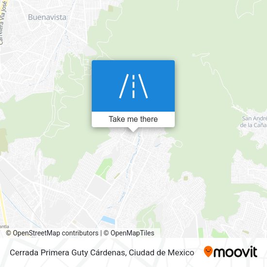 Mapa de Cerrada Primera Guty Cárdenas