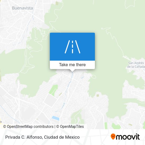 Privada C. Alfonso map