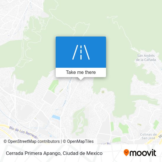 Mapa de Cerrada Primera Apango