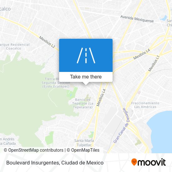 Boulevard Insurgentes map