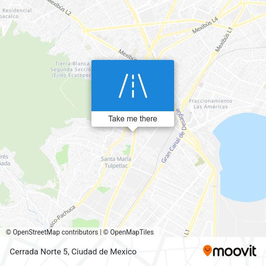 Mapa de Cerrada Norte 5