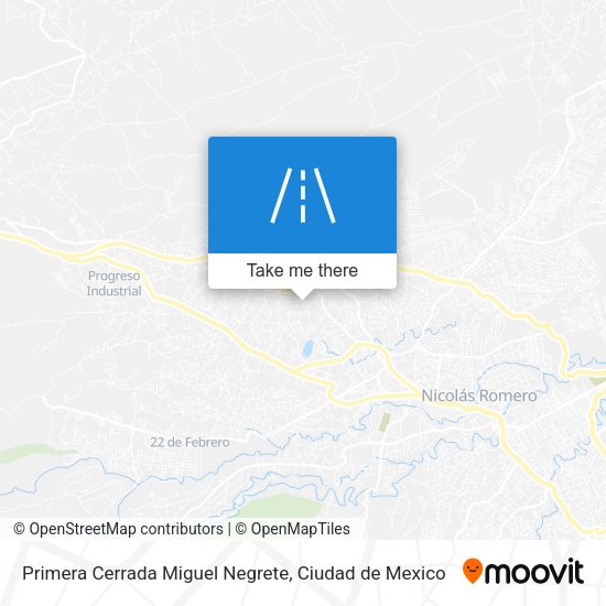 Primera Cerrada Miguel Negrete map