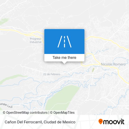 Cañon Del Ferrocarril map