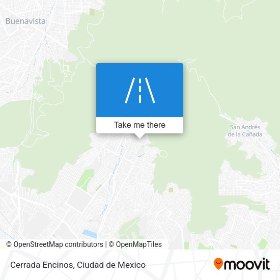Mapa de Cerrada Encinos