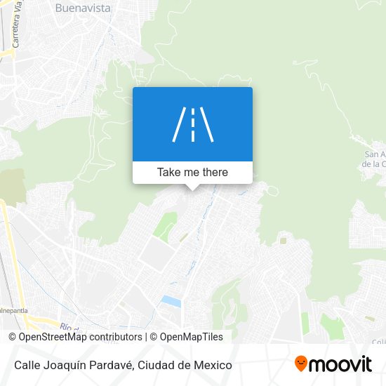 Calle Joaquín Pardavé map
