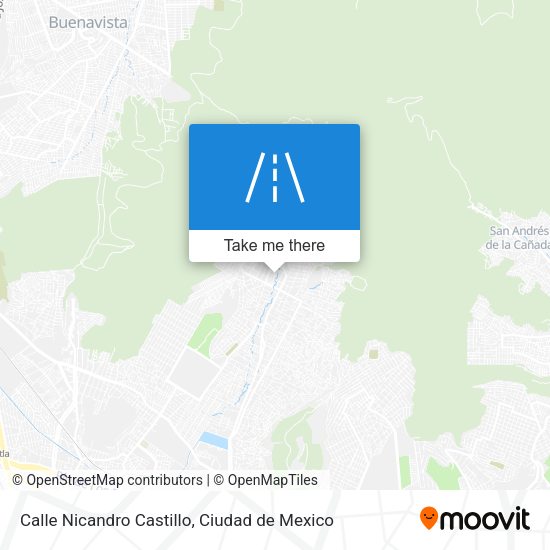Mapa de Calle Nicandro Castillo
