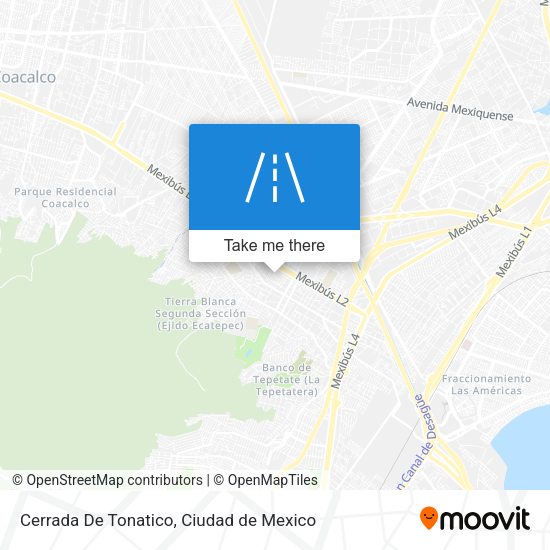 Cerrada De Tonatico map