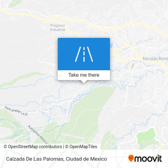 Mapa de Calzada De Las Palomas