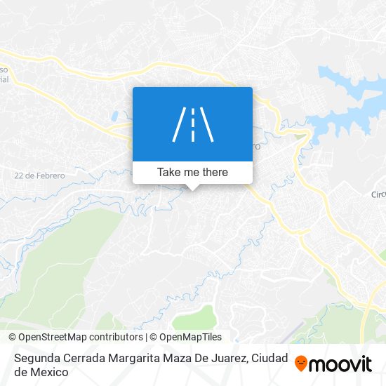 Segunda Cerrada Margarita Maza De Juarez map