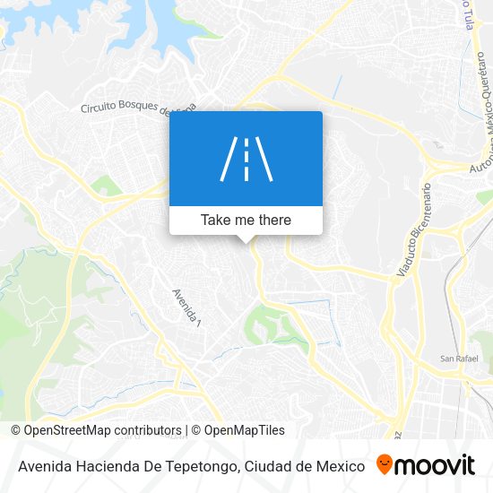 Avenida Hacienda De Tepetongo map