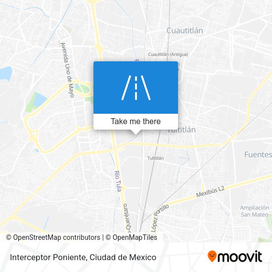 Interceptor Poniente map