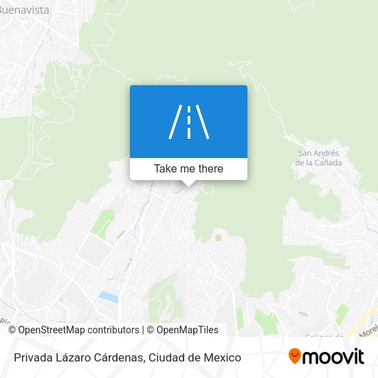 Mapa de Privada Lázaro Cárdenas