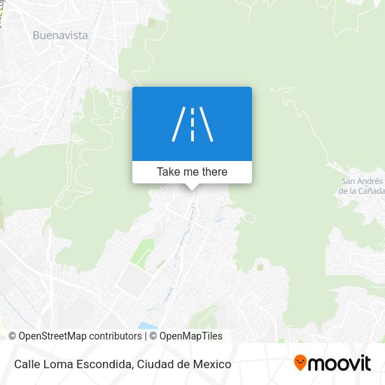 Calle Loma Escondida map