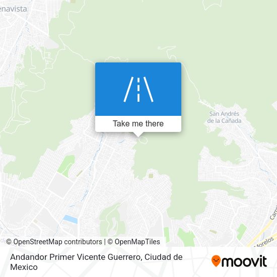 Andandor Primer Vicente Guerrero map