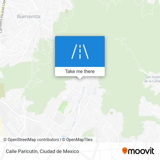 Calle Paricutín map