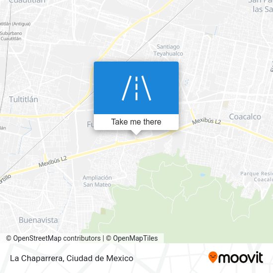 La Chaparrera map